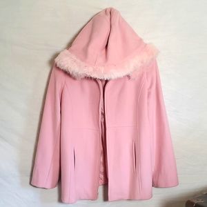 Pink Dennis Basso Wool and Cashmere Jacket. Medium Size.